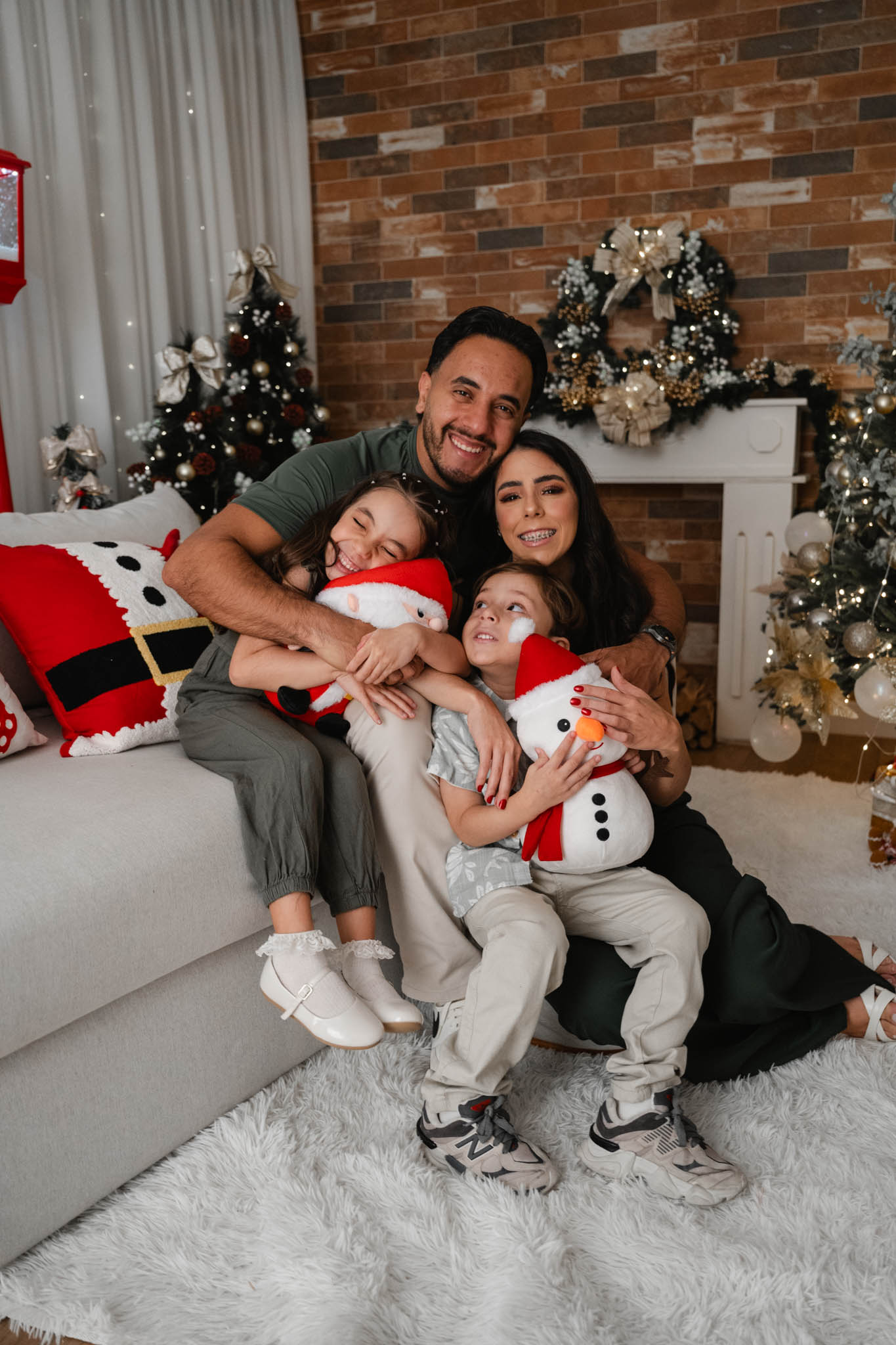 Cenário de Natal no estúdio 3